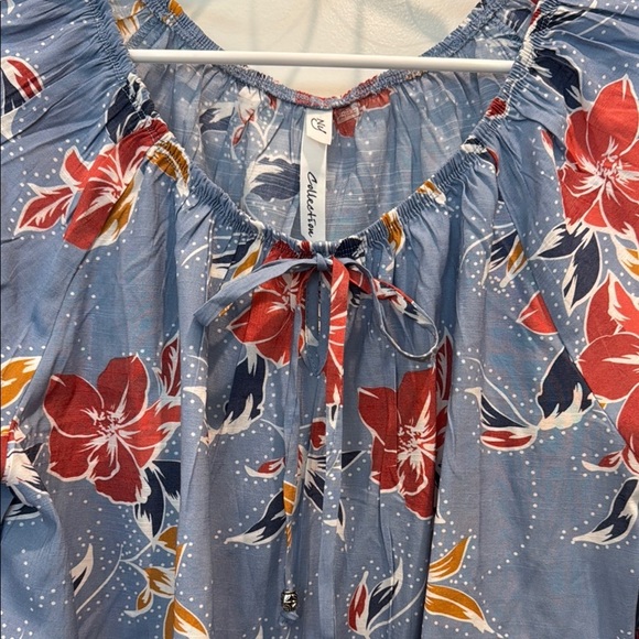 NY Collection Ruffled Blouse - Picture 3 of 4